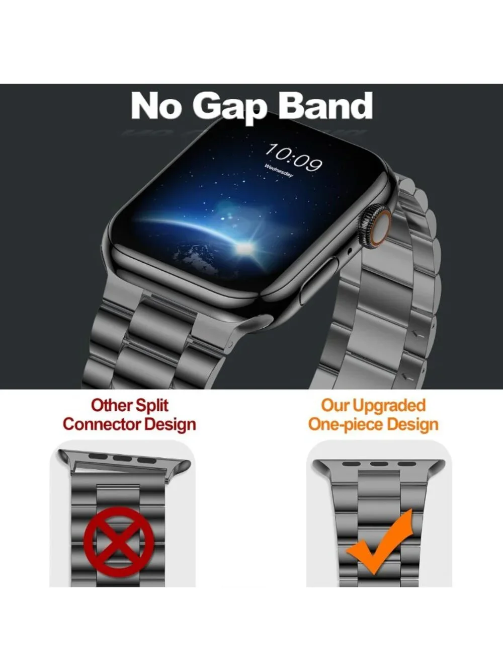 Lightweight Stainless Steel Replacement Band for Apple Watch Ultra & Series